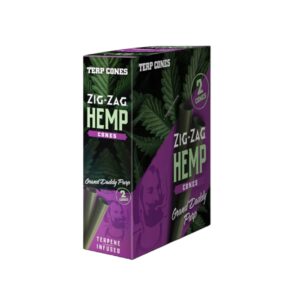 ZIG ZAG HEMP CONES BOX GRAND DADDY PURP 2PK/15CT