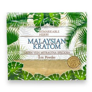 REMARKABLE 1OZ POWDER MALAYSIAN KRATOM
