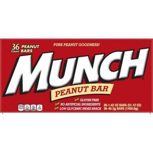 MUNCH 1.42OZ PEANUT BAR REGULAR 36CT