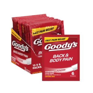 GOODY'S POWDER RED BACK & BODY PAIN 6/12CT