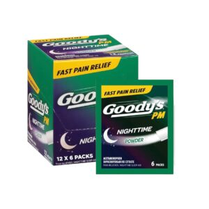 GOODY'S POWDER NIGHTTIME GREEN PM 6/12CT
