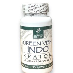 WHOLE HERBS GREEN VEIN INDO KRATOM 60CAP