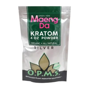 OPMS SILVER 4OZ POWDER GREEN VEIN MAENG DA