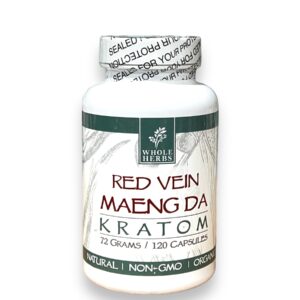 WHOLE HERBS RED VEN MAENG DA KRATOM 120CAP