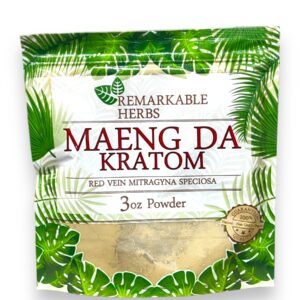 REMARKABLE 3OZ POWDER RED MAENG DA KRATOM