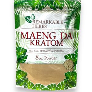 REMARKABLE 8OZ POWDER RED VEIN MAENG DA KRATOM