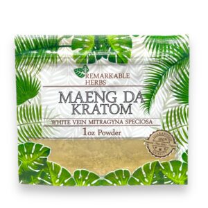 REMARKABLE 1OZ POWDER WHITE MAENG DA KRATOM