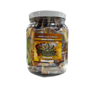 QUALITY BLEND DARK WHOLE LEAF GRABBA 10PK JAR