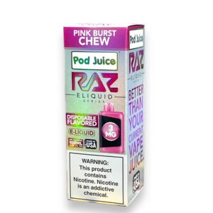 RAZ ELIQUID 3MG 100ML EACH -PINK BURST CHEW