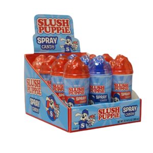 TOY SLUSH PUPPIE SPRAY CANDY 12CT