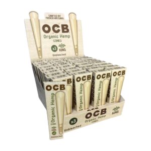 OCB CONE ORGANIC KING SIZE 3/32CT