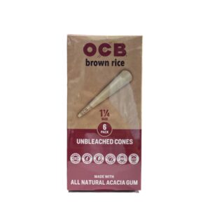OCB CONE BROWN RICE 1 1/4 SIZE 6/24CT