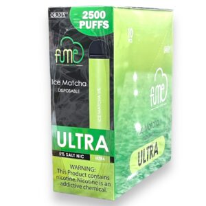 FUME ULTRA ICE MATCHA 2500 PUFFS 10CT