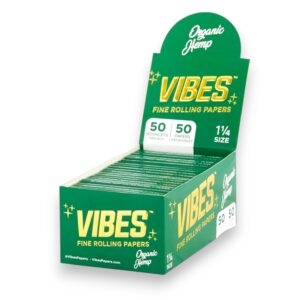 VIBES CONE GREEN ORGANIC HEMP 1 1/4