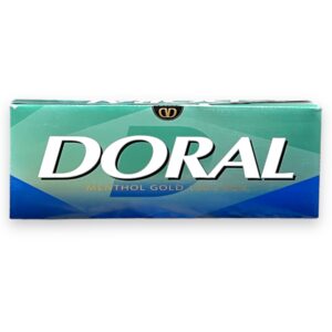 DORAL 100 LIGHT MENTHOL GOLD BOX