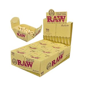 RAW PRE ROLLED CONE TIPS PERFECTO 100CT