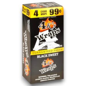 4KINGS WRAP 4/.99 BLACK SWEET 30CT