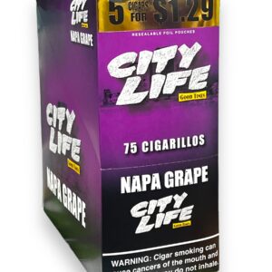 CITY LIFE 5/1.29 NAPA GRAPE 15CT