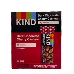 KIND PROTEIN BAR DARK CHOCOLATE CHERRY CASHEW 12CT