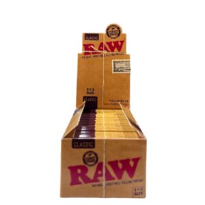 RAW CLASSIC 1/2 UNREFINED PAPER 25CT
