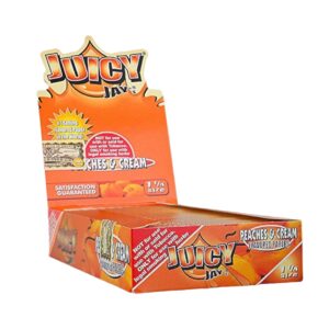JUICY JAY PEACH & CREAM 1 1/4 SIZE 24CT