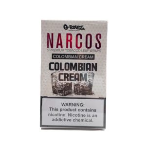 G-ROLLZ NARCOS LEAF WRAPS  5/8CT BOX - COLOMBIAN CREAM