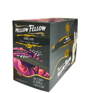 MELLOW FELLOW LR 4G DISPOSABLE 6CT BOX - GRANDDADDY PURP