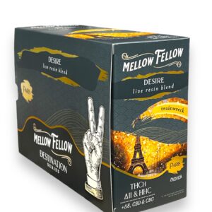 MELLOW FELLOW 1ML LIVE RESIN BLEND DISPOSABLE 6CT BOX -TRAINWRECK