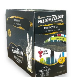 MELLOW FELLOW 1ML LIVE RESIN BLEND DISPOSABLE 6CT BOX -GAS MASK