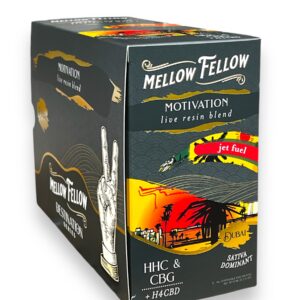 MELLOW FELLOW 1ML LIVE RESIN BLEND DISPOSABLE 6CT BOX -JET FUEL
