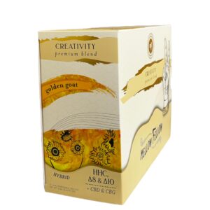 MELLOW FELLOW 2G HHC DISPOSABLE 6CT BOX - GOLDEN GOAT