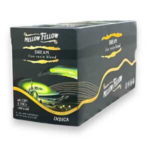 MELLOW FELLOW 1ML LIVE RESIN BLEND CARTRIDGE 6CT BOX -NORTHERN LIGHTS