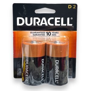 DURACELL D 2PK MADE IN USA