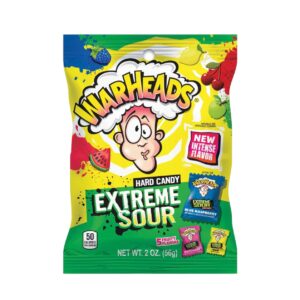 PEG WARHEADS EXTREME SOUR HARD CANDY 2OZ