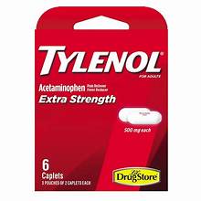 4TAB TYLENOL EXTRA STRENGTH BLISTER 6CT