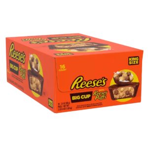 REESE'S CUP WITH REESES CEREAL PUFF KING SIZE 2.4OZ 16CT
