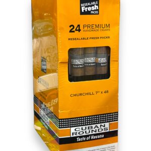 CUBAN ROUNDS CHURCHILL 7"X48-8/3PK