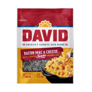 DAVID SUNFLOWER SEED JUMBO BACON MAC & CHEESE PEG 5.25OZ