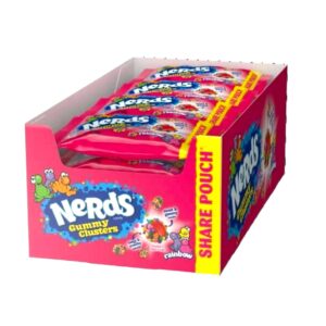 NERDS GUMMY CLUSTERS RAINBOW 3OZ KING 12CT