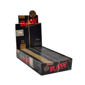 RAW CLASSIC BLACK 1 1/4 SIZE 24CT