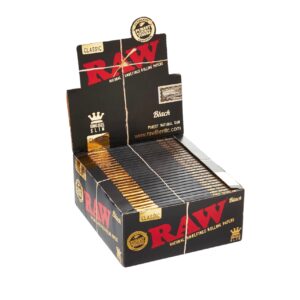 RAW CLASSIC BLACK KING SIZE SLIM 50CT