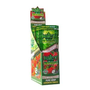 JUICY HEMP WRAPS STRAWBERRY 25CT