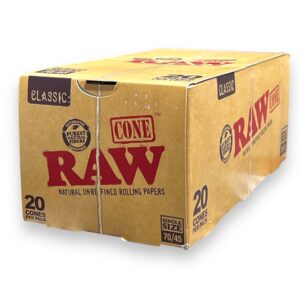 RAW CLASSIC CONE 70/45 SIZE 20/12CT BOX