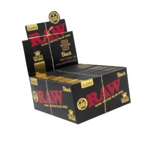 RAW CLASSIC BLACK WIDE KING SIZE 50CT