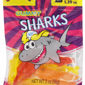 SNACKERZ 2F$2 12CT GUMMY SHARKS