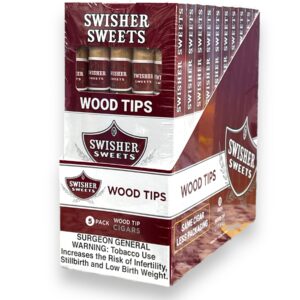SWISHER WOODTIP 5/10CT