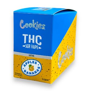 COOKIES THC 5GM DISPOSABLE 5CT -APPLES & BANANAS
