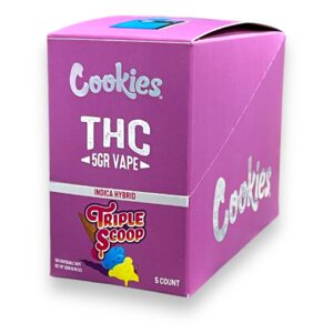 COOKIES THC 5GM DISPOSABLE 5CT -TRIPLE SCOOP