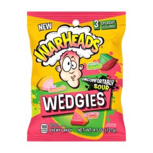 PEG WARHEADS SOUR WEDGIES WATERMELON PUNCH 4.5O