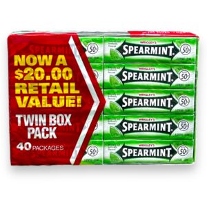 WRIG TWIN 50C 5 STICK 40CT SPEARMINT